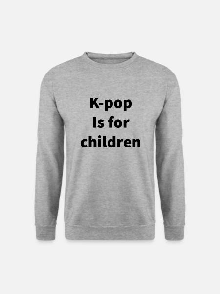 Coréen - Sweat-shirt Unisexe - gris chiné