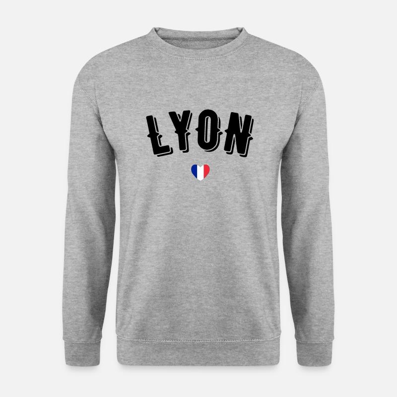 Lyon - Unisex Pullover - Weißgrau meliert