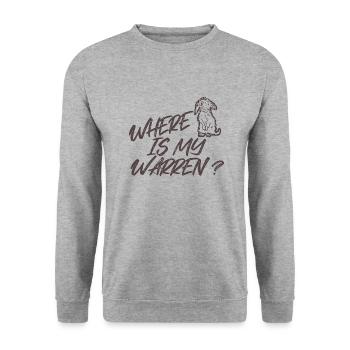 Labyrinth - Funny Proverb - Unisex Sweatshirt - salt & pepper - Front - Alina (178cm) & Michal (187cm)