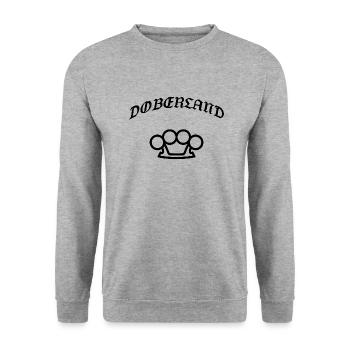 Doberland Black - Unisex Sweatshirt - salt & pepper - Front - Alina (178cm) & Michal (187cm)