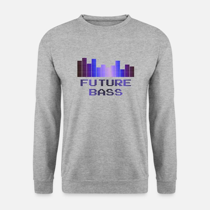 Future Bass | Musik - Unisex Pullover - Weißgrau meliert