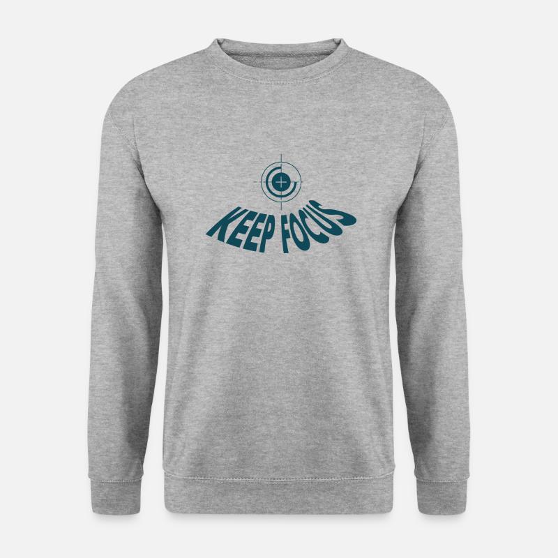 Keep Focus - Sweat-shirt Unisexe - gris chiné