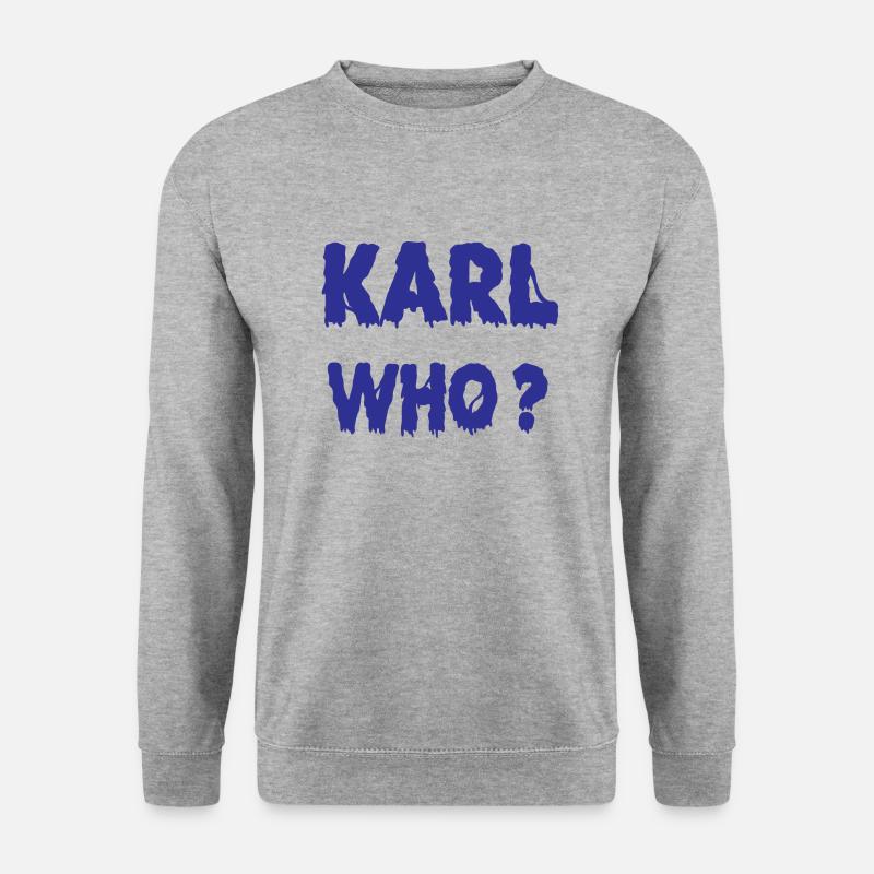 Karl Who? - Unisex Pullover - Weißgrau meliert