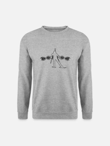 Skiskydning Gave Skiløber Skiskytte Vintersport - Unisex sweater - hvidgrå meleret