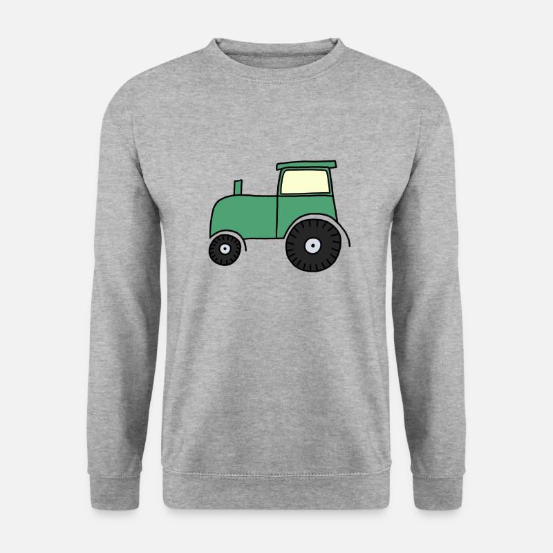 Drawn tractor - Unisex Sweatshirt - salt & pepper