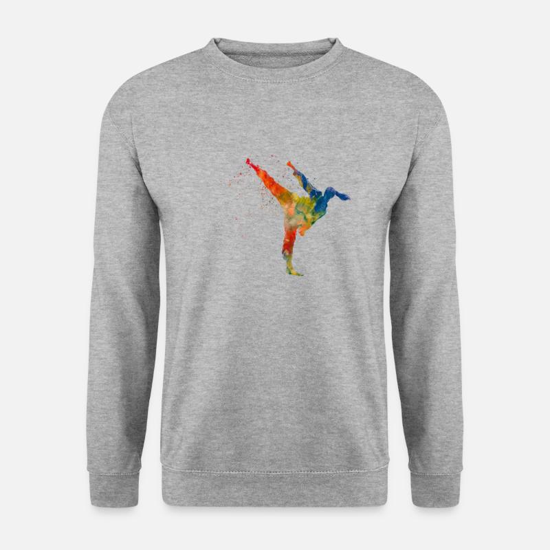 Karate-martial art - Unisex Sweatshirt - salt & pepper