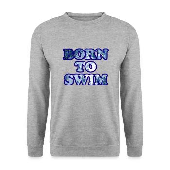 Triathlon Natation Bike Run Marathon - Sweat-shirt Unisexe - gris chiné - Devant - Alina (178cm) & Michal (187cm)
