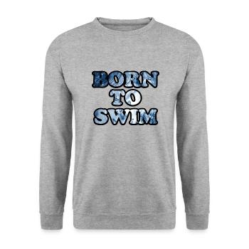 Triathlon Natation Bike Run Marathon - Sweat-shirt Unisexe - gris chiné - Devant - Alina (178cm) & Michal (187cm)