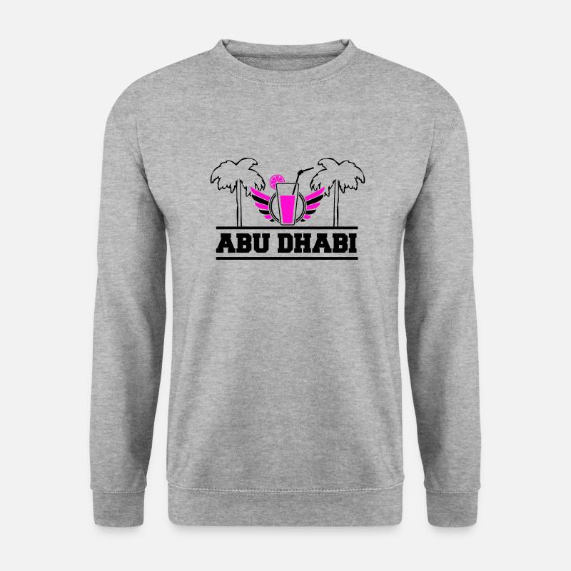 abu dhabi - Unisex Pullover - Weißgrau meliert