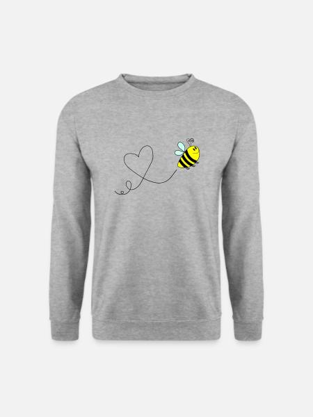 Bee Comic Love 3 - Unisex Sweatshirt - salt & pepper