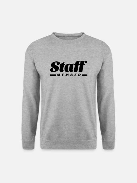 staff member - Unisex Sweatshirt - salt & pepper