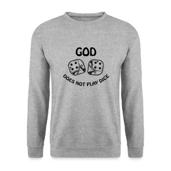 boardgame chess backgammon game night - Unisex Pullover - Weißgrau meliert - Vorne - Alina (178cm) & Michal (187cm)