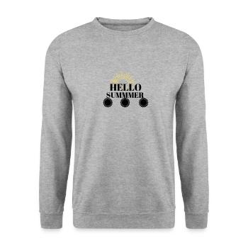 summerfeelings summer sun beach holiday fun - Sweat-shirt Unisexe - gris chiné - Devant - Alina (178cm) & Michal (187cm)