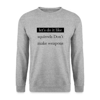 Statement Feminist Women's Power Best Father Great Dane - Unisex Sweatshirt - salt & pepper - Front - Alina (178cm) & Michal (187cm)