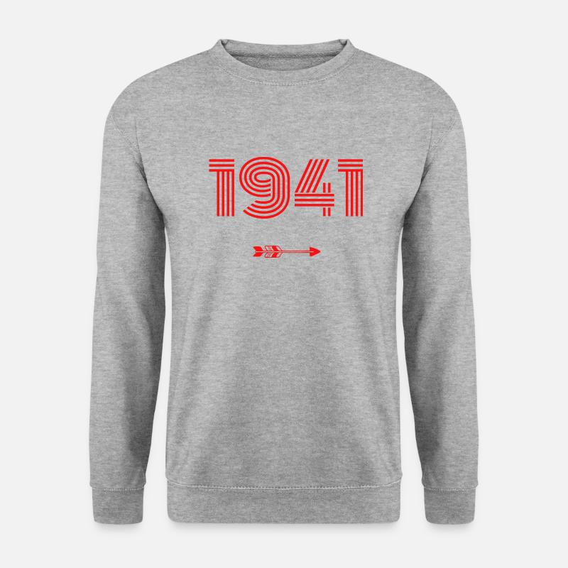 Born in 1941 - Unisex Sweatshirt - salt & pepper