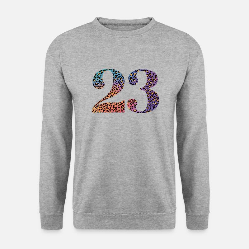 23rd Birthday Leopard - Unisex Sweatshirt - salt & pepper