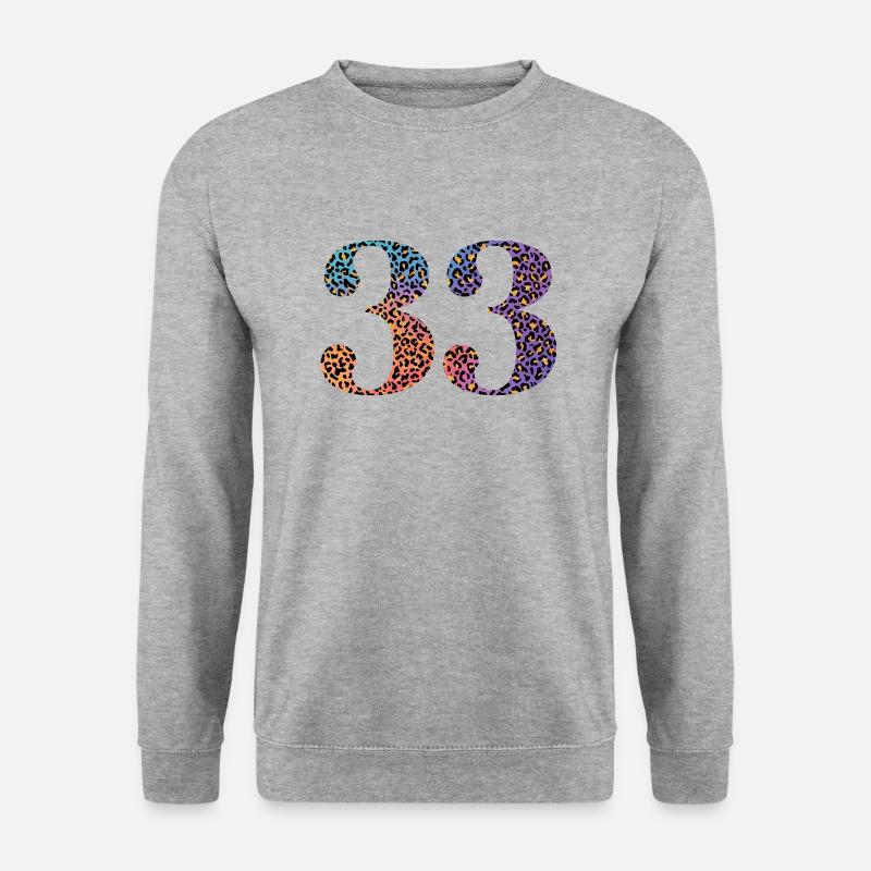 33rd Birthday Leopard - Unisex Sweatshirt - salt & pepper