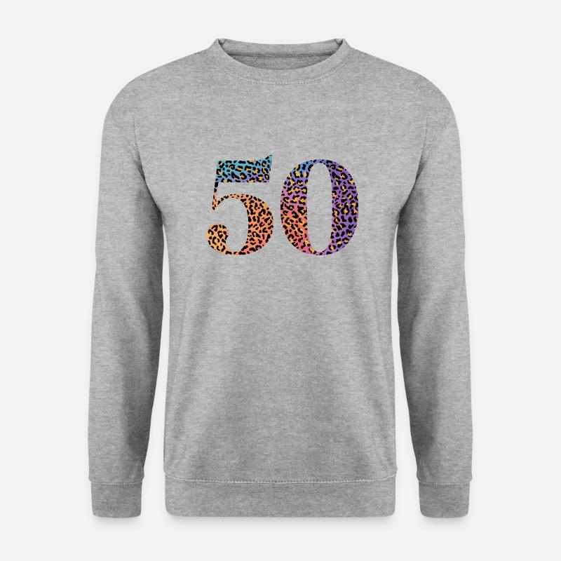50th Anniversary Leopard - Unisex Sweatshirt - salt & pepper