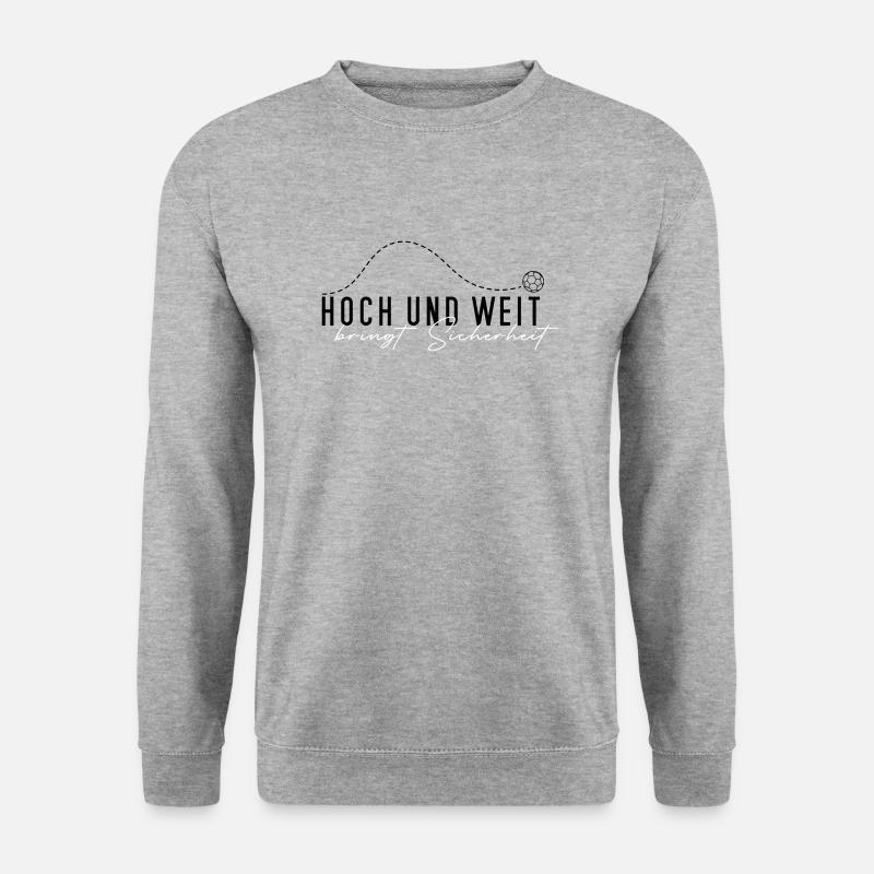 hoch und weit #2 - Unisex Pullover - Weißgrau meliert