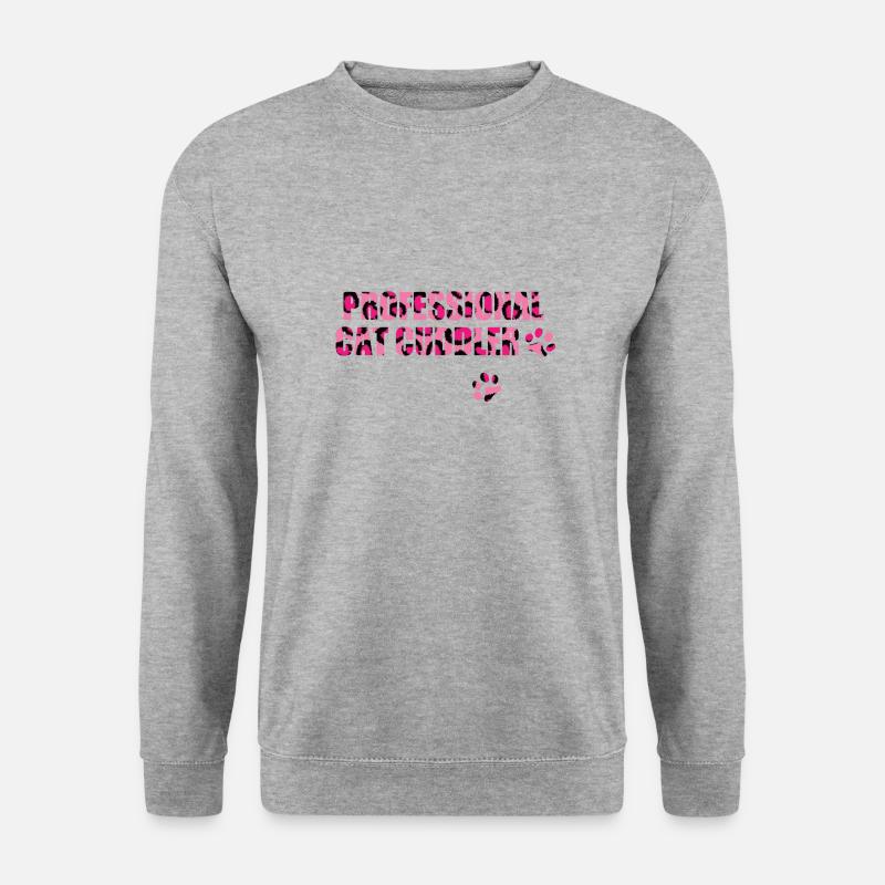 Katzenschmuser Cat Cuddler - Unisex Sweatshirt - salt & pepper