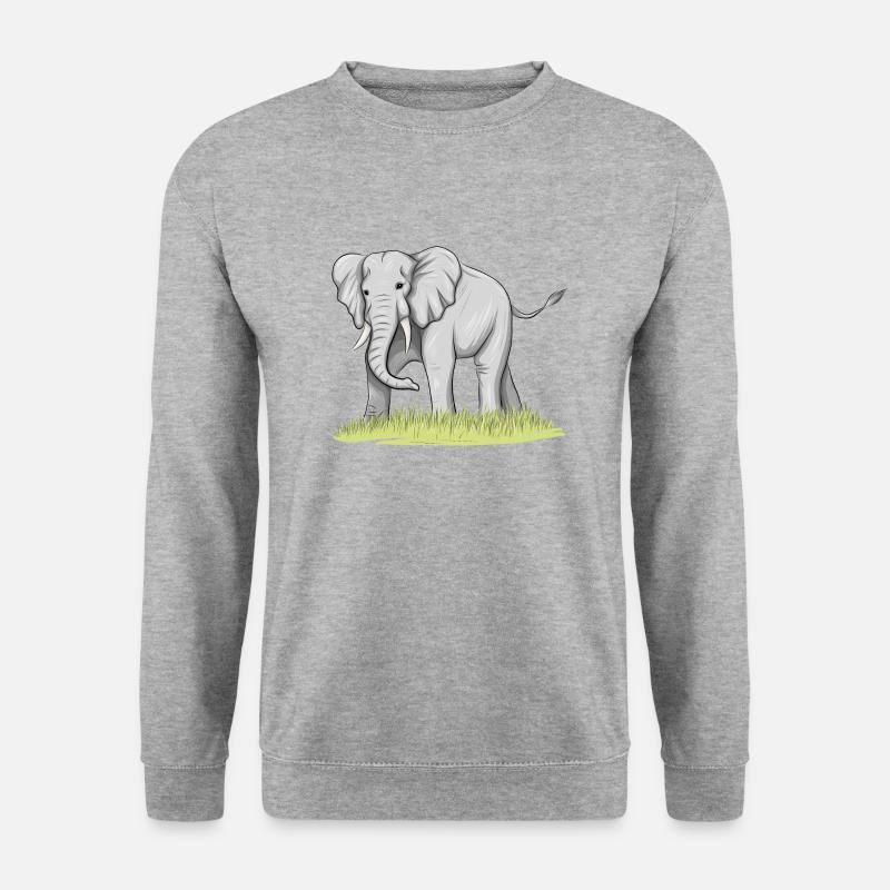 Elephant - Unisex Sweatshirt - salt & pepper