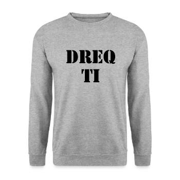 Albanian - Unisex Sweatshirt - salt & pepper - Front - Alina (178cm) & Michal (187cm)