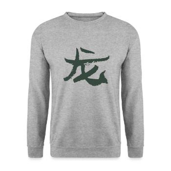 Dragon (Chinese) Zodiac - Unisex Sweatshirt - salt & pepper - Front - Alina (178cm) & Michal (187cm)