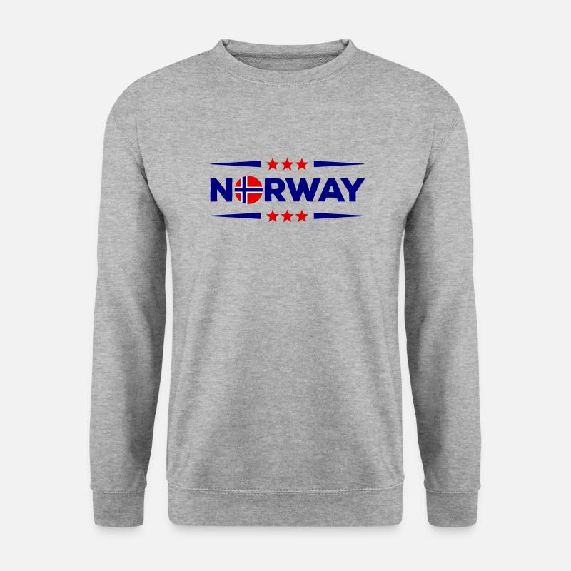 norway - Unisex Pullover - Weißgrau meliert