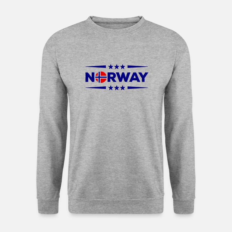 norway - Unisex Pullover - Weißgrau meliert