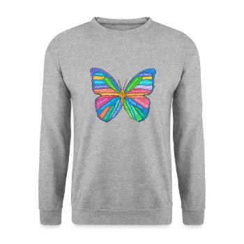 Stärken von Autisten - Erkenne Dein Licht! - Unisex Pullover - Weißgrau meliert - Vorne - Alina (178cm) & Michal (187cm)
