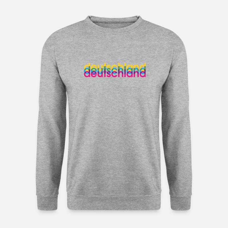 Deutschland CMYK - Unisex Pullover - Weißgrau meliert