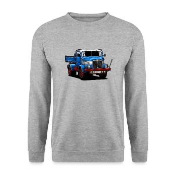 IFA S4000 | RDA | Camion // Illustration - Sweat-shirt Unisexe - gris chiné - Devant - Alina (178cm) & Michal (187cm)