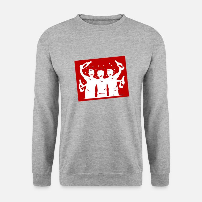 Drinking Silhouette Symbol - Unisex Sweatshirt - salt & pepper