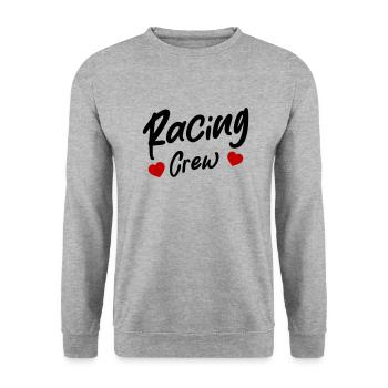 Coeur d’équipage de course - Sweat-shirt Unisexe - gris chiné - Devant - Alina (178cm) & Michal (187cm)