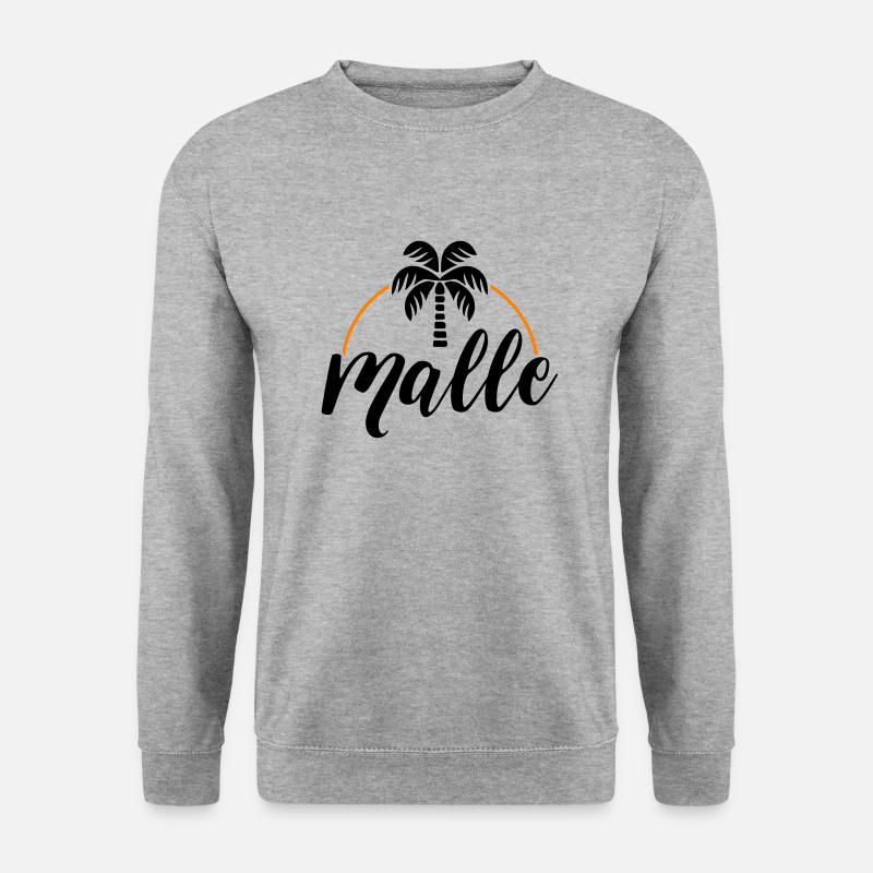 Malle Palme - Unisex Sweatshirt - salt & pepper