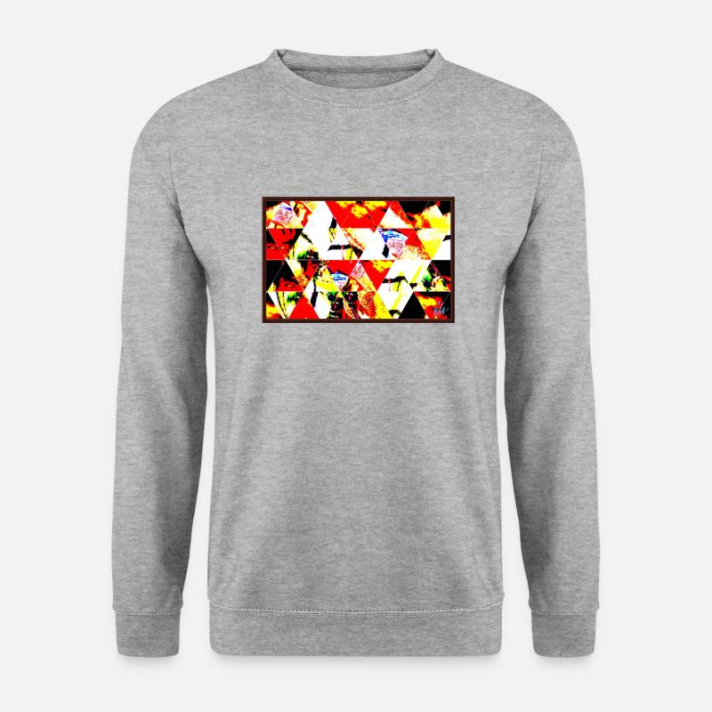 161700 - Unisex Pullover - Weißgrau meliert