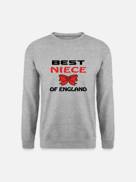 BEST NIECE OF ENGLAND - Unisex Sweatshirt - salt & pepper