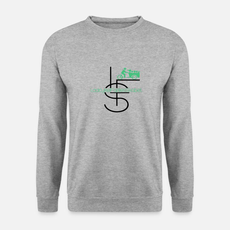 LFS Lastenrad-Community - Unisex Pullover - Weißgrau meliert