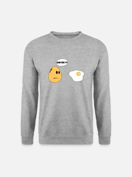 Big Brother Egg - Unisex Sweatshirt - salt & pepper