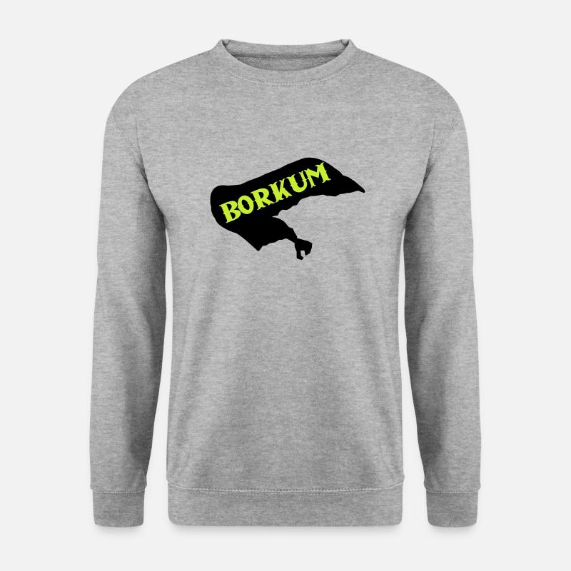 Île de Borkum - Sweat-shirt Unisexe - gris chiné
