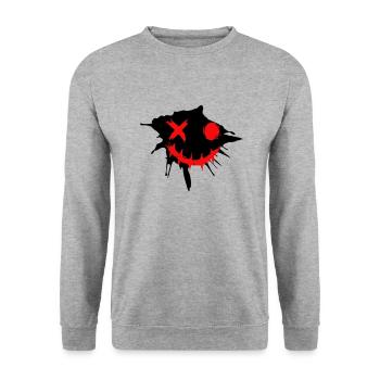 smile - Sweat-shirt Unisexe - gris chiné - Devant - Alina (178cm) & Michal (187cm)