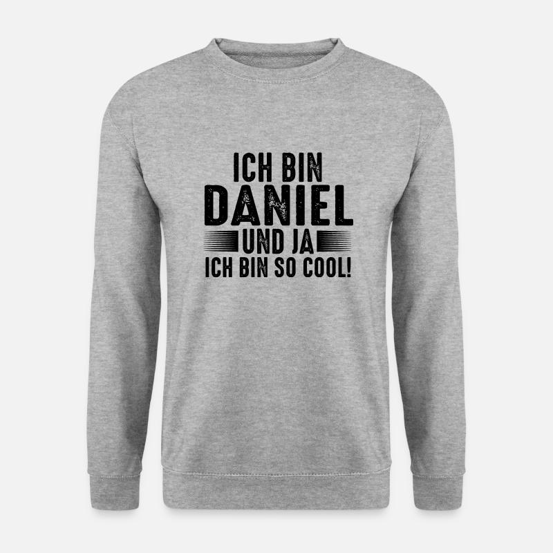 Vorname Daniel - Unisex Pullover - Weißgrau meliert