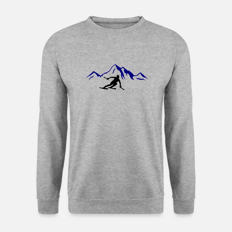 Ski Mountains 02 - Unisex Sweatshirt - salt & pepper