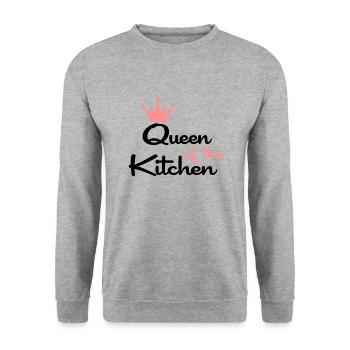 T-shirts for women who like to cook - Unisex Sweatshirt - salt & pepper - Front - Alina (178cm) & Michal (187cm)