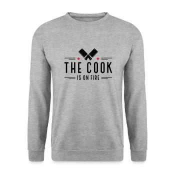 Fun gifts for men who love to cook - Unisex Sweatshirt - salt & pepper - Front - Alina (178cm) & Michal (187cm)