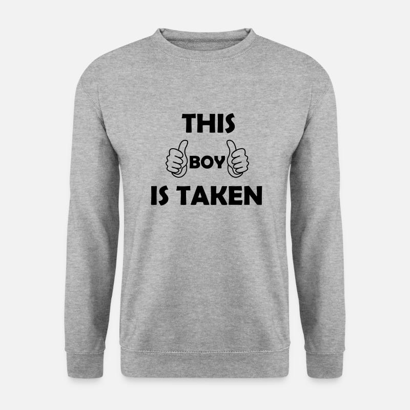 Ce garçon est pris - Sweat-shirt Unisexe - gris chiné
