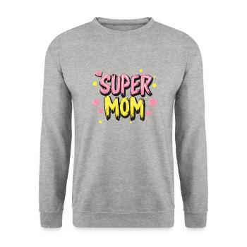 GIFT FOR MOM - Unisex Sweatshirt - salt & pepper - Front - Alina (178cm) & Michal (187cm)