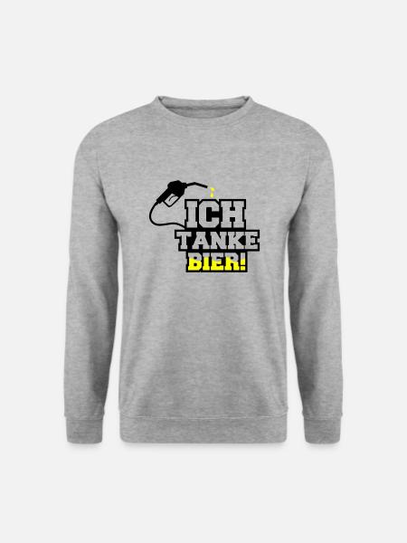 I fill up with beer - Unisex Sweatshirt - salt & pepper
