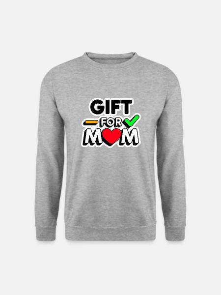 Valentinstagsgeschenk für Mama zum Valentinstag - Unisex Pullover - Weißgrau meliert