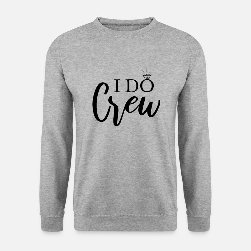 I Do Crew - Unisex Pullover - Weißgrau meliert